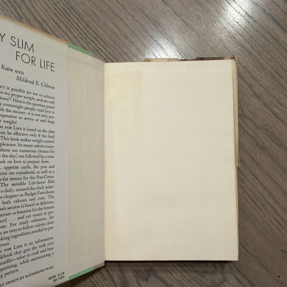 Vtg MCM Stay Slim For Life Diet Cookbook by Ida Jean Kain & Mildred Gibson 1958
